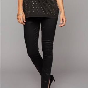 Paige Verdugo Ultra Skinny Waxed Maternity Jeans